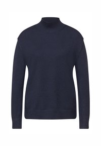 MIT TURTLENECK - Strickpullover - blau