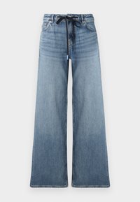 GOBANA - Wide leg - medium blue
