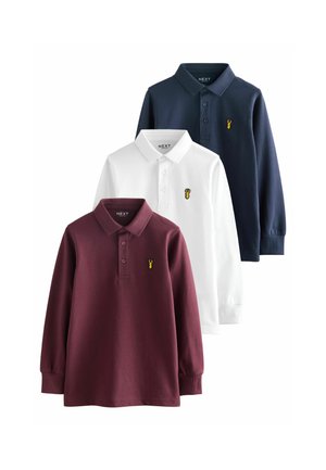 Next, 3 PACK - Poloshirt - navy white berry
