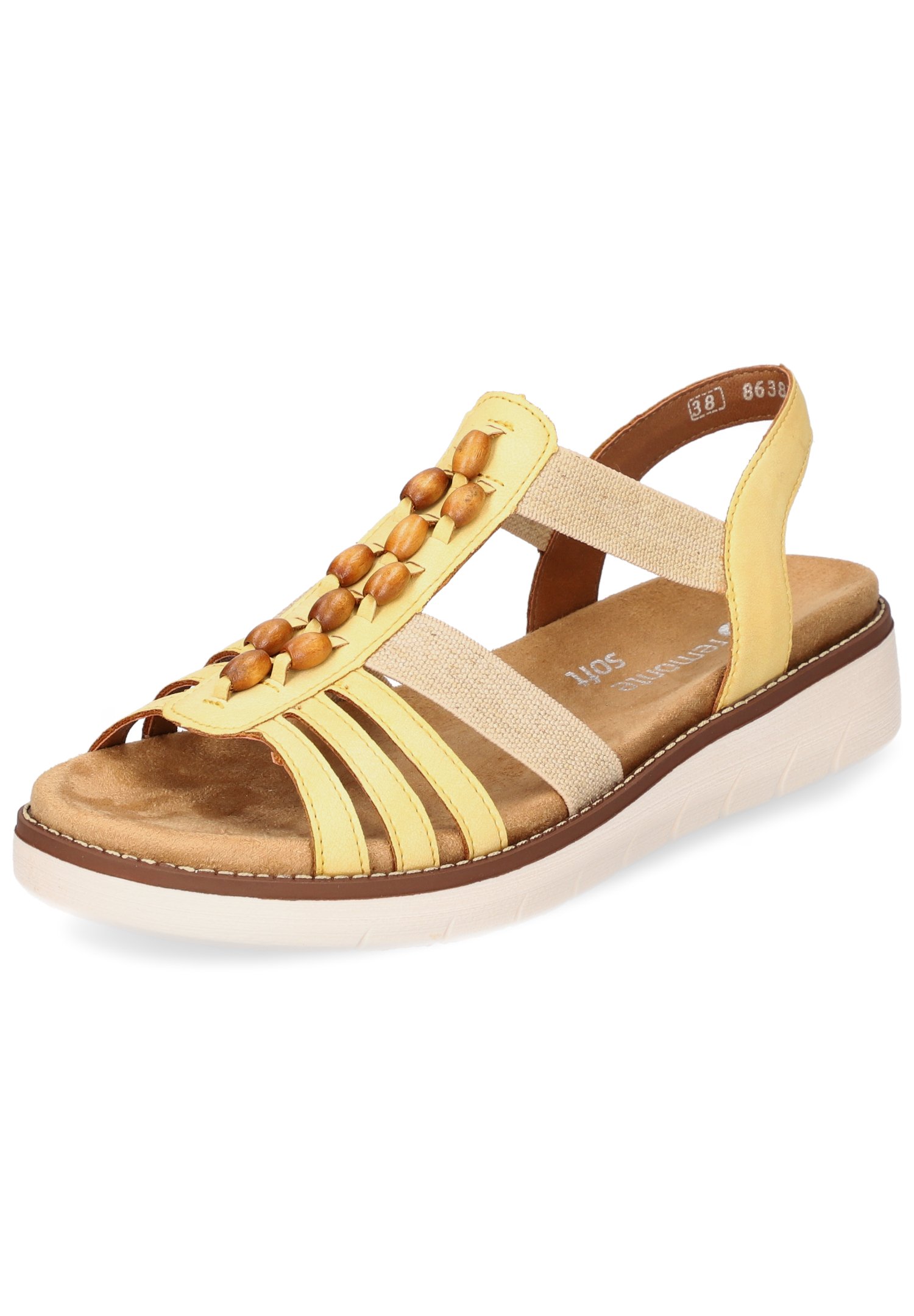 Remonte Sandalen met plateauzool - gelb/geel - Zalando.be