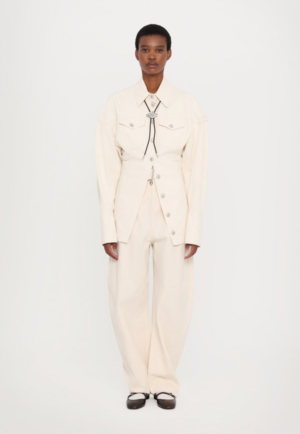 BIBLIOS - Denim jacket - ecru3