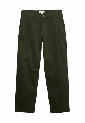 Marks & Spencer, LOOSE FIT STRETCH CHINOS - Stoffhose - dark khaki