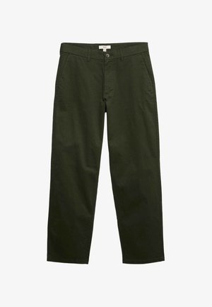 Marks & Spencer, LOOSE FIT STRETCH CHINOS - Stoffhose - dark khaki