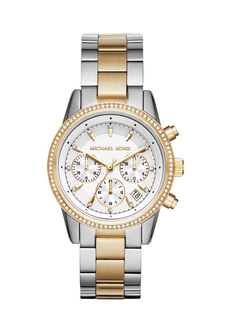 Michael Kors BRYANT - Ceas cronograf - silver-coloured/gold-coloured