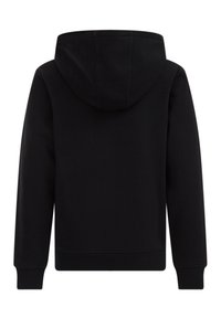 WE Fashion MET CAPUCHON - Cipzáras pulóver - black