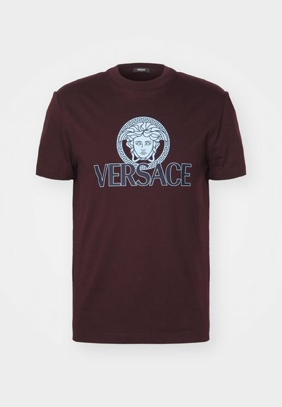 Versace COMPACT PRINT - T-shirt imprimé - dark aubergine