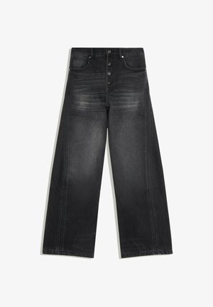 Bershka, BOOT-CUT JEANS - Jean coupe décontractée - black