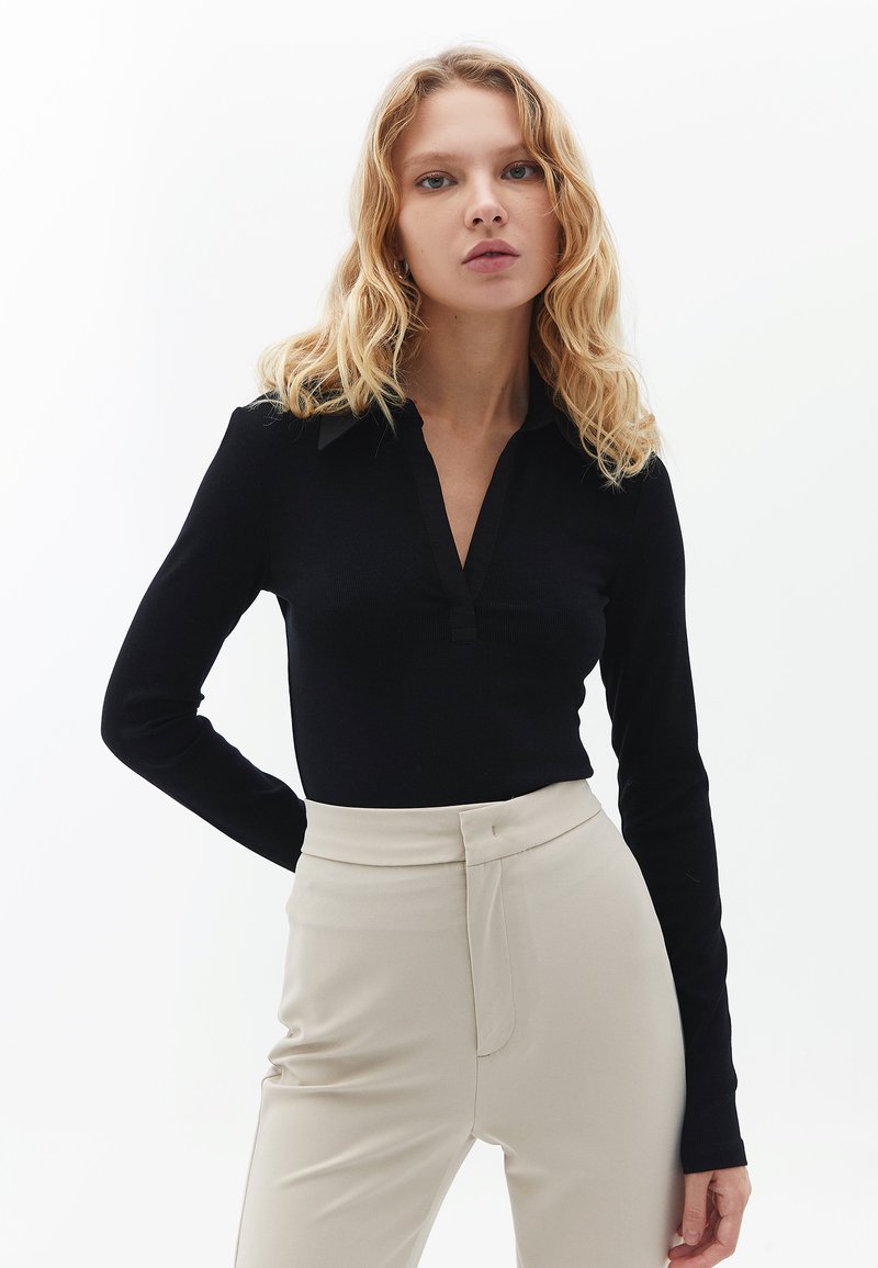 OXXO Top s dlouhým rukávem - black