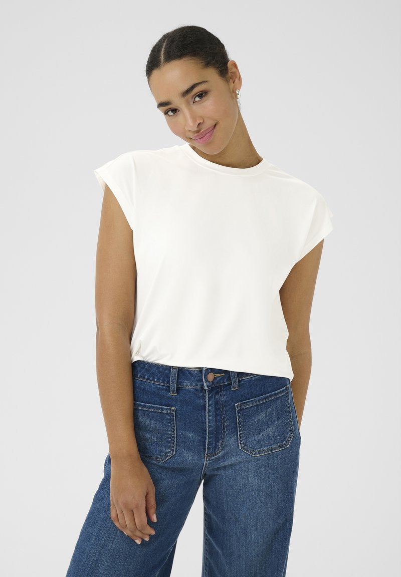 Kaffe KAMIRANDA T - Basic póló - chalk cc