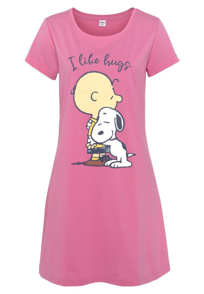 Peanuts - Nightie - pink bedruckt, Enlarge