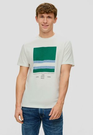 MIT FRONT - T-Shirt print - weiß