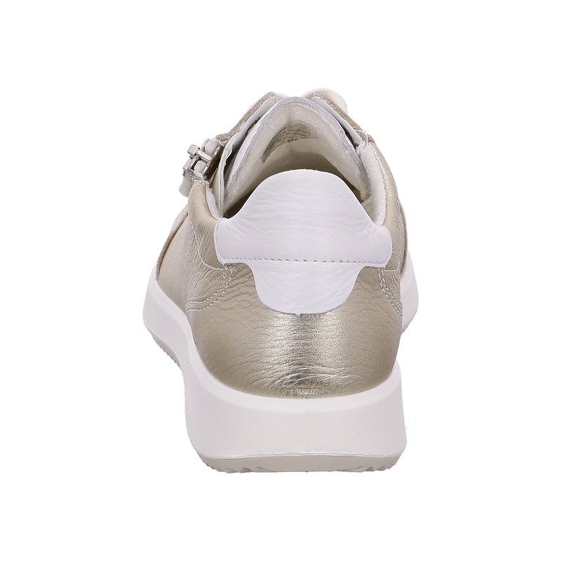 Ara Roma - Damen Schuhe Sneaker Schnürer Glattleder weiß, Gepolsterter