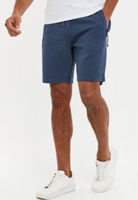 Threadbare THBFERGIE - Shorts - denim blue waffle