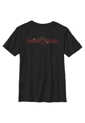 MARVEL TECH IRON TEXT - T-shirt imprimé - black
