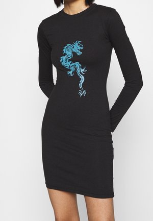 Vestito di maglina - black