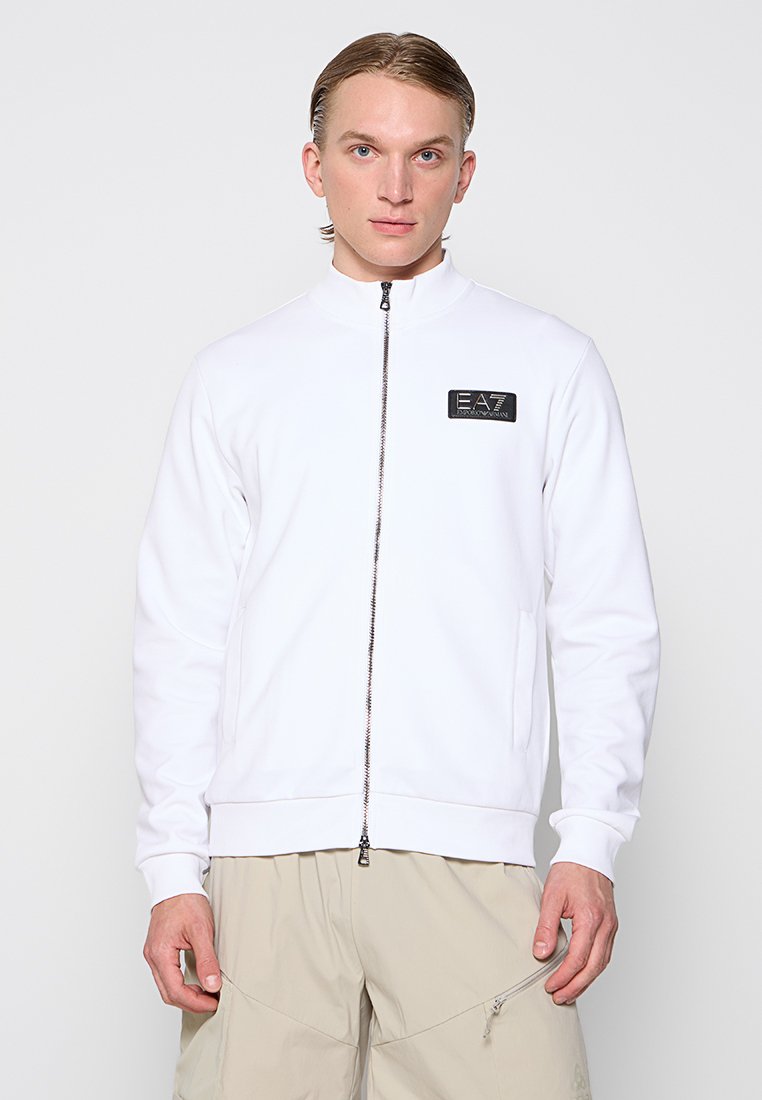 EA7 Emporio Armani Sweater met rits wit EA7 Emporio Armani Sweater met rits wit