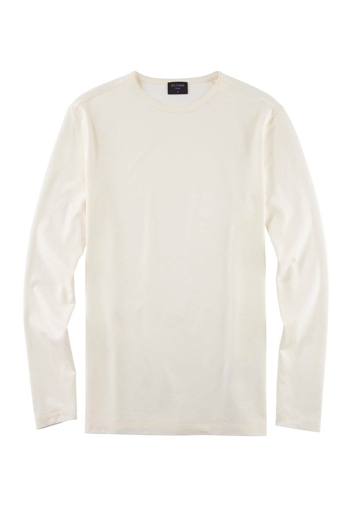 OLYMP RUNDHALS LANGARMSHIRT - Long sleeved top - offwhite/off-white -  Zalando.de