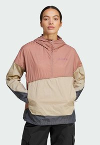 Adidas Terrex - Jachetă de vânt - warm clay   cardboard   grey six Imagine miniatură 1
