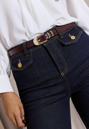Lipsy, SKINNY BELTS 3 PACK - Gürtel - gold-coloured/burgundy/black
