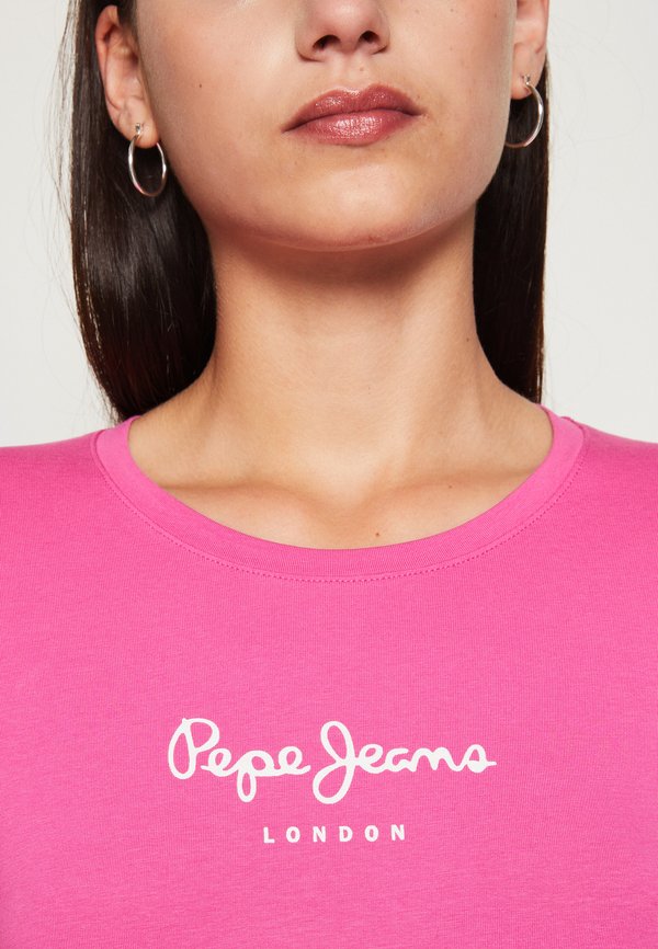 NEW VIRGINIA SS N - Print T-shirt - dark rose2