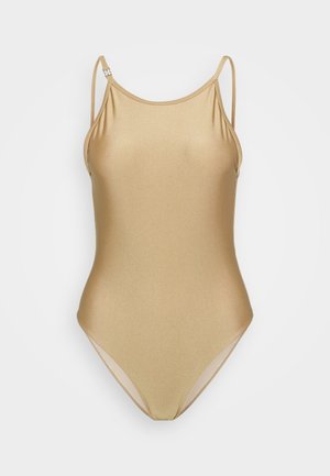 Filippa K DEEP BACK SHIMMER SWIMSUIT - Badedragt - canvas beige