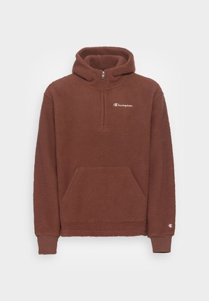 HOODED HALF ZIIP UNISEX - Fleece jumper - brown