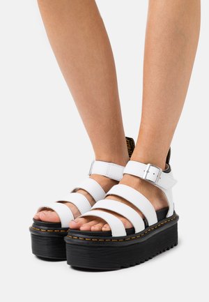 BLAIRE QUAD - Sandalen met plateauzool - white hydro