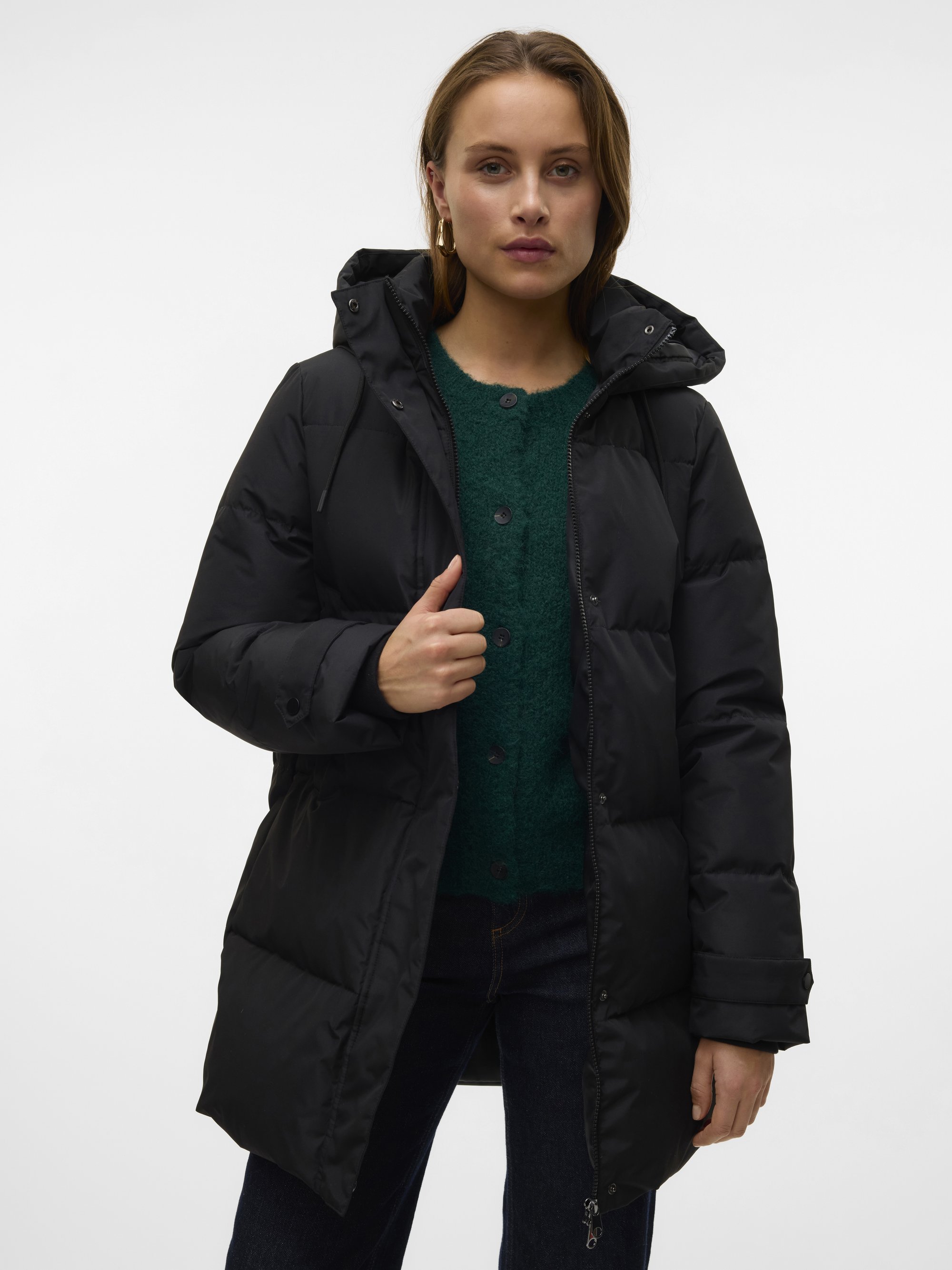 Vero Moda VMLEONIELEA Down - Piumino lungo - black/nero - Zalando.it