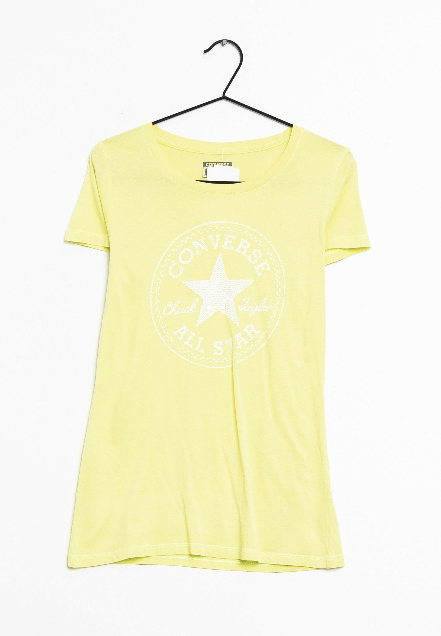 Converse t shirt womens yellow Clearance