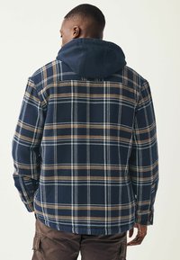 Next BORG LINED CHECK - Mezisezónní bunda  - navy blue