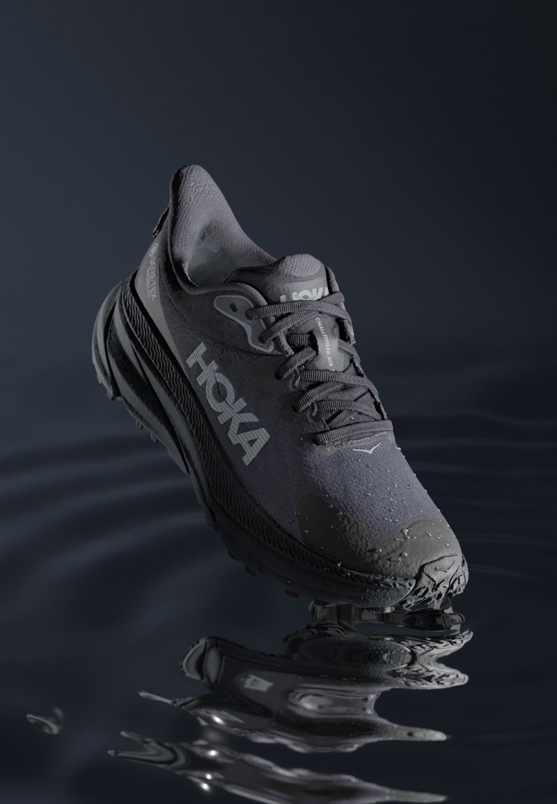 HOKA CHALLENGER 7 GTX - Laufschuh Trail - black/schwarz - Zalando.de