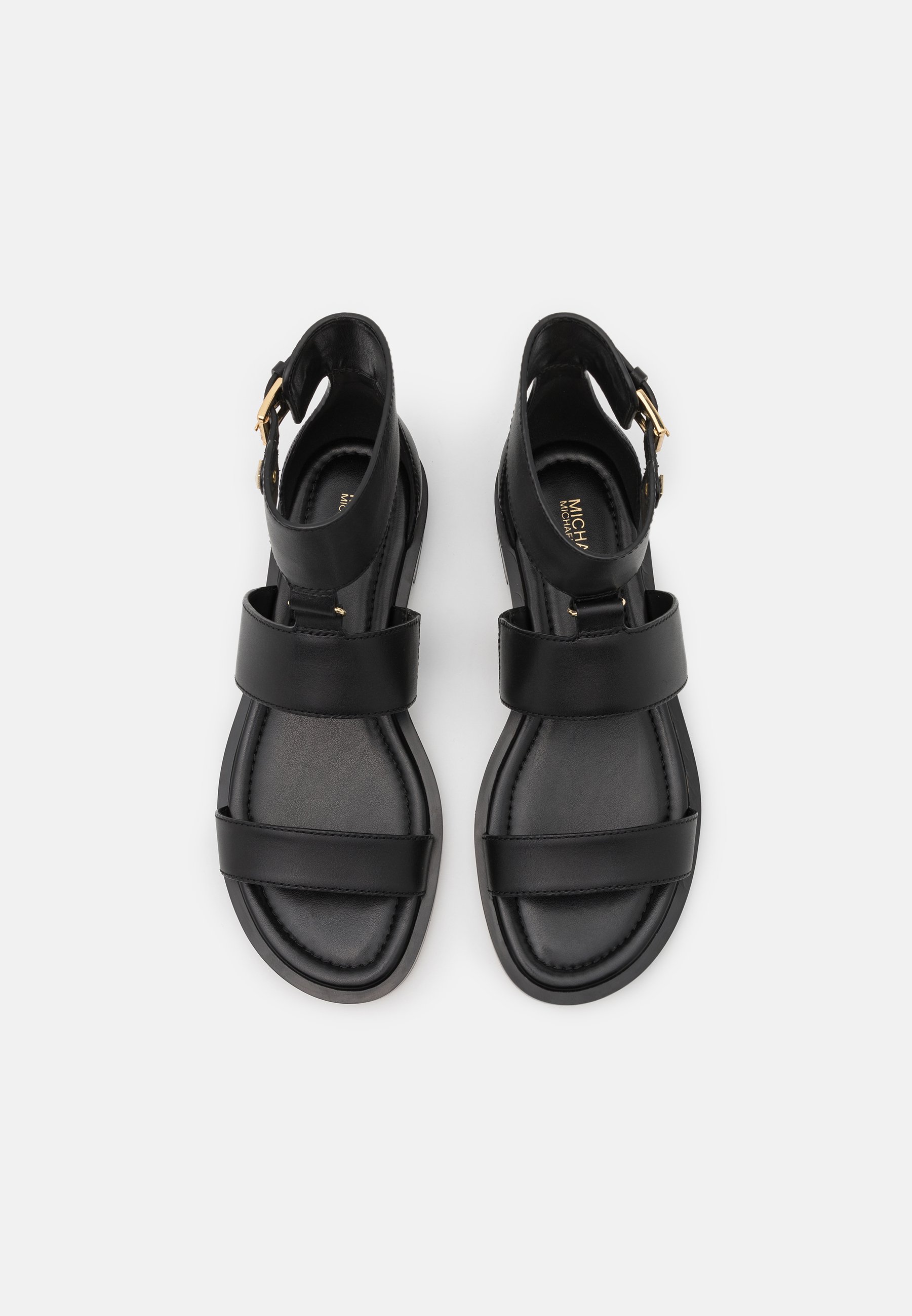 MICHAEL Michael Kors AMOS FLAT - Sandalias tobilleras - black/negro -  Zalando.es