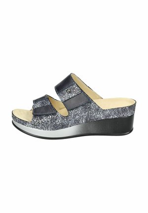 Heeled mules - blau tintenblau