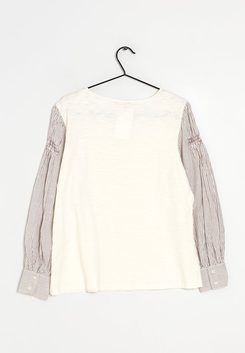 T-shirt slim col rond en coton stretch + long - gris chiné | be normal T-shirt slim col rond en coton stretch + long - gris chiné | be normal