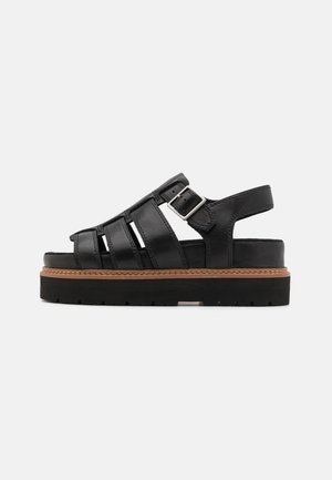 ORIANNA - Sandalen met plateauzool - black