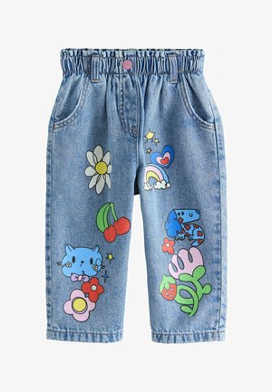 Next, REGULAR FIT - PRINTED - Sirgete säärtega teksad - mid blue
