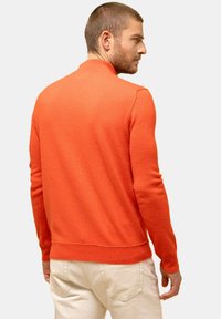 Just Cashmere HALF ZIPPED HIGH COLLAR - Strickpullover - orange