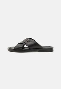 Pantofle - black/antic silver