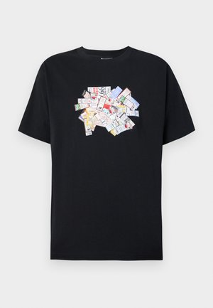 New Balance ATHLETICS TICKET UNISEX - T-shirt imprimé - black