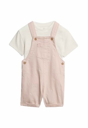 RICH EMBROIDERED BIB OUTFIT - T-shirt - bas - peach mix