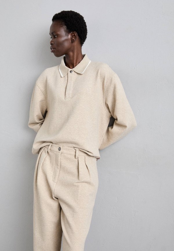 GENEVIEVE IN CLOQUE - Jumper - oatmeal melange2