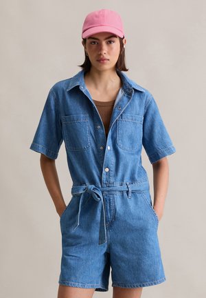 KURZER-OVERALL MIT RECYELTEM - Combinaison - aqua