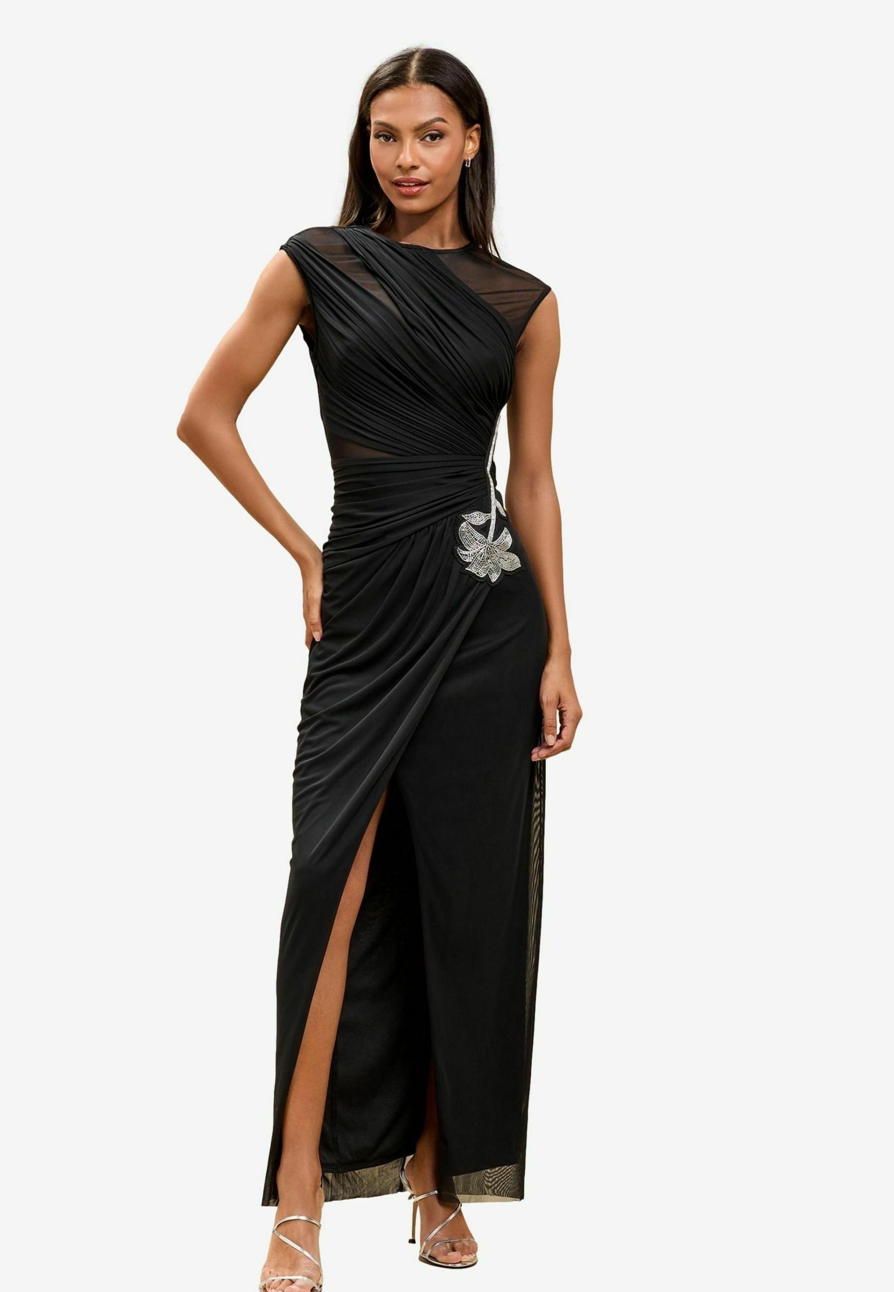 Frozen 1 Buy Lipsy Lipsy Petite Elsa Mesh Maxi Dress Buy Lipsy Black Petite  Diamante Floral