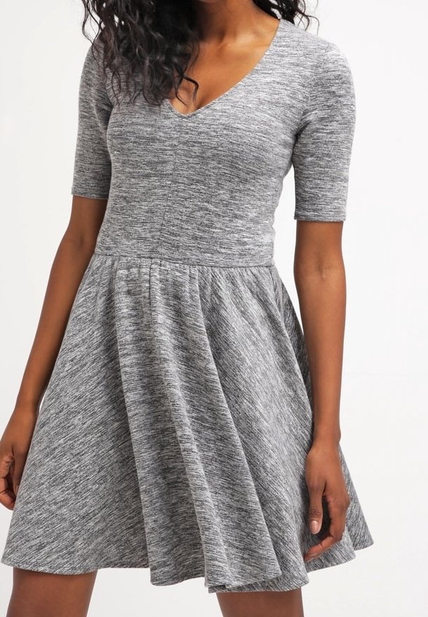 Le Temps Des Cerises Jerseyklänning - mottled grey