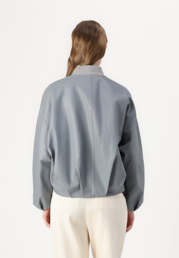 BRADDAN - Leather jacket - blau2