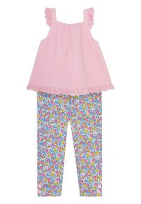 JoJo Maman Bébé 2-PIECE BRODERIE SET - REGULAR FIT - Blúzka - pink