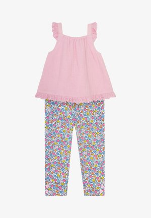 JoJo Maman Bébé 2-PIECE BRODERIE SET - REGULAR FIT - Blúz - pink