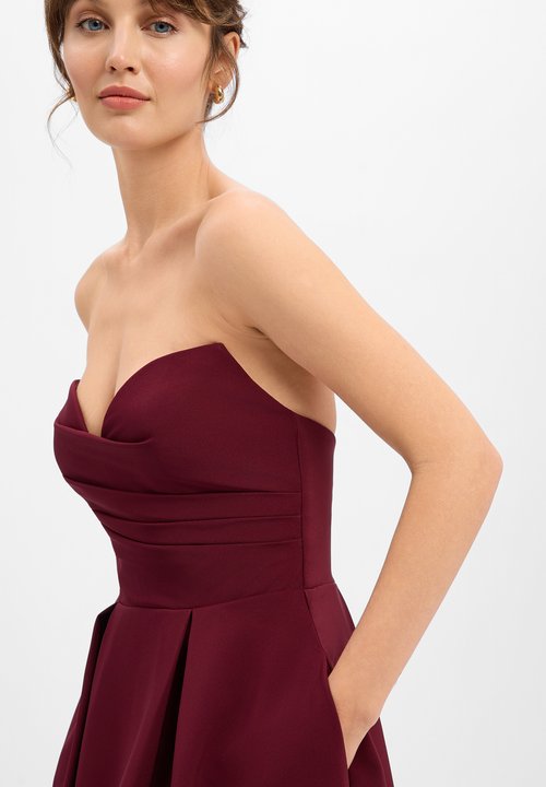 laona cocktail dress Laona Evening Cocktail Party Bridesmaid Dress Short Size 34 XS Rivets Navy Gloss