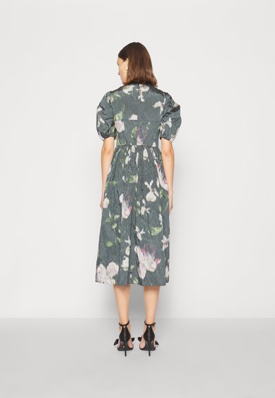 Erdem SHORT SLEEVE DRESS VOLUME SKIRT - Cocktailkleid/festliches Kleid - black