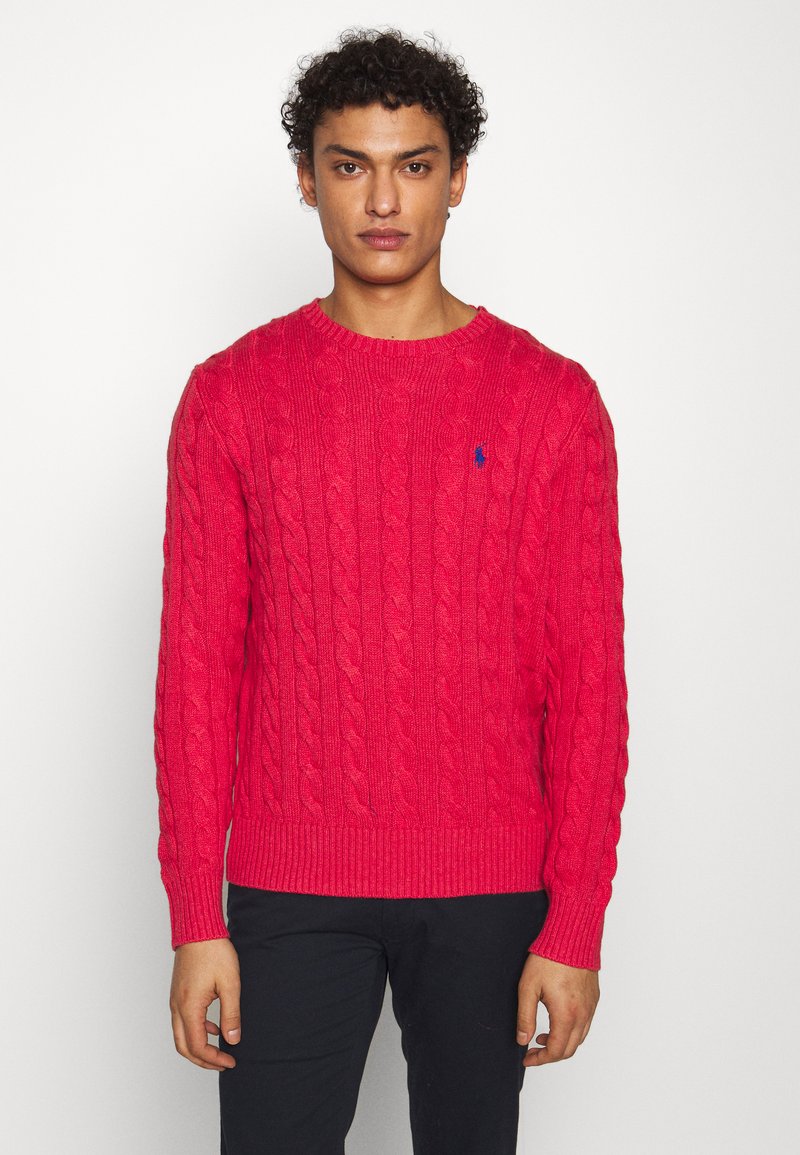 Polo Ralph Lauren CABLE-KNIT COTTON SWEATER - Camisola - rosette heather